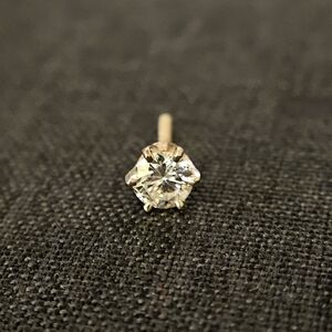 14k Yellow Gold &  1/3 ct. Diamond Stud Earring